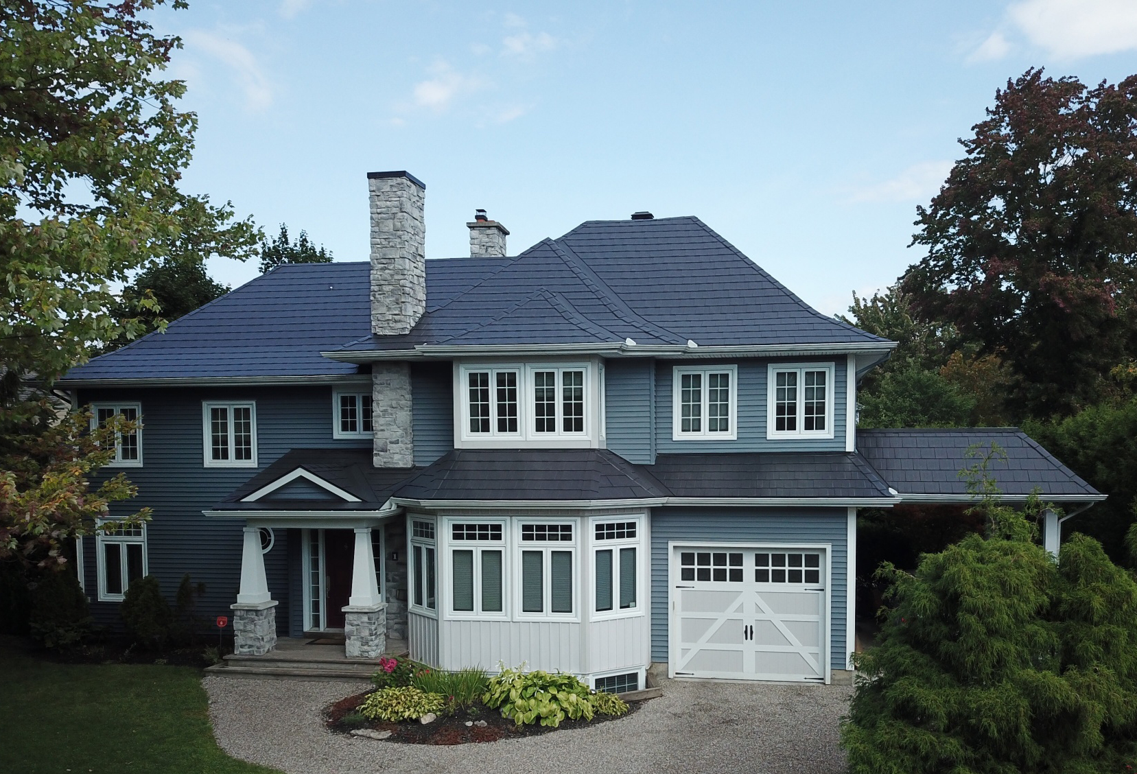 Ottawa home with Wakefield Bridge steel shingles in Black Mica
