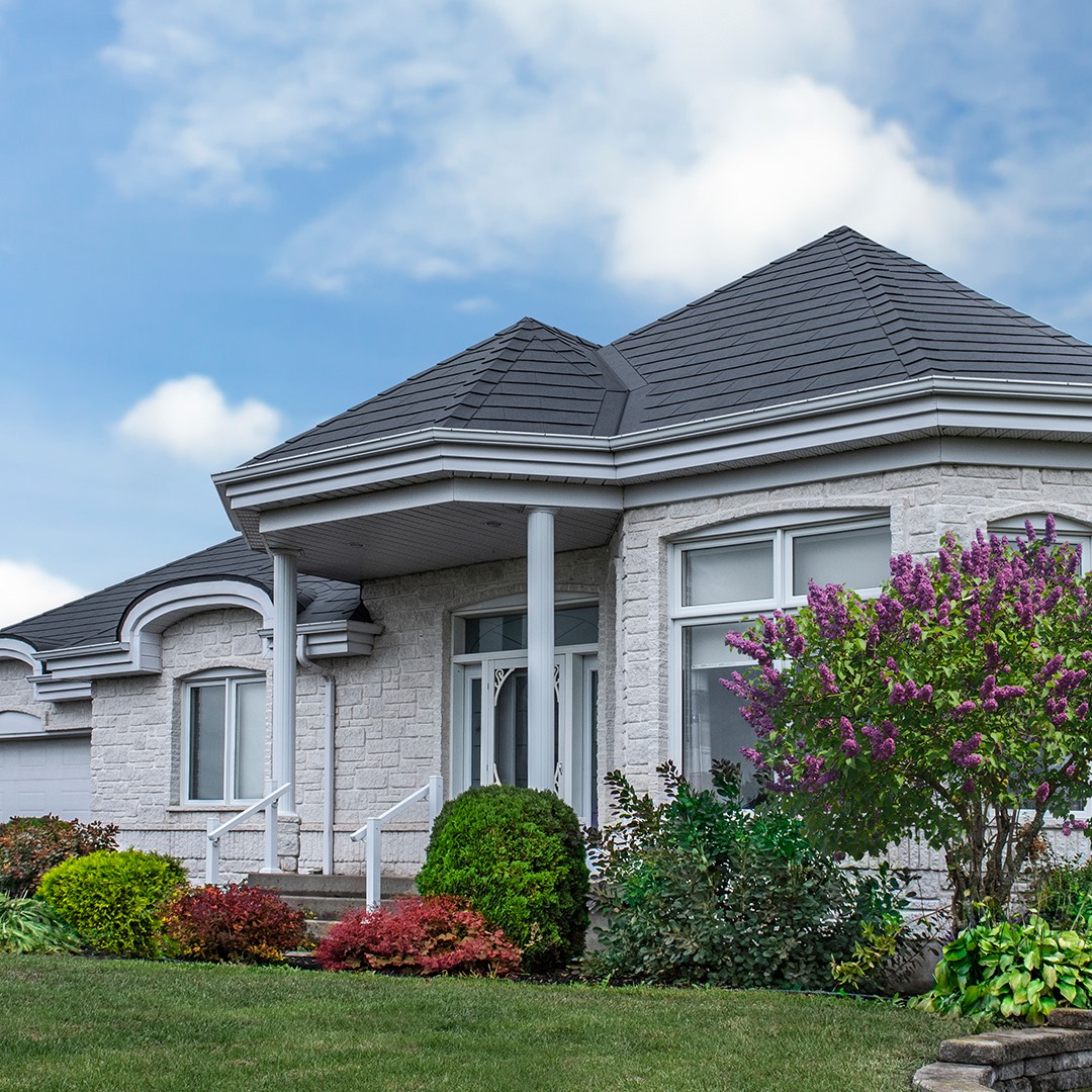 Interlocking metal roofing inspiration on a residential home