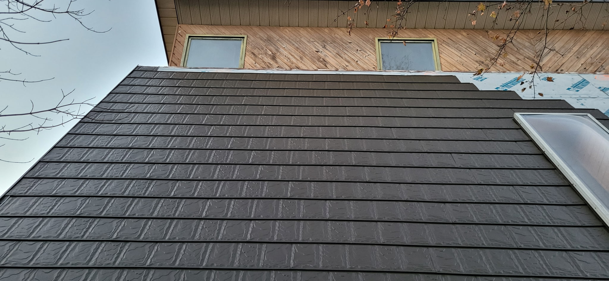 Crinkle-finish architectural metal roof inspiration