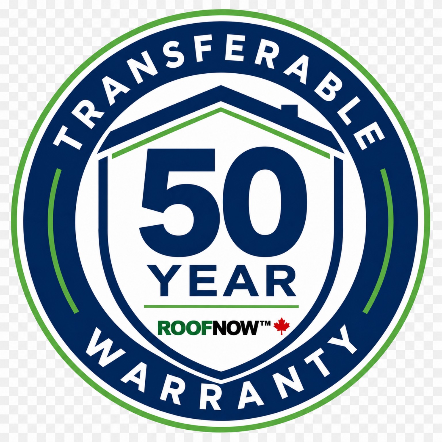 ROOFNOW 50-year transferable warranty