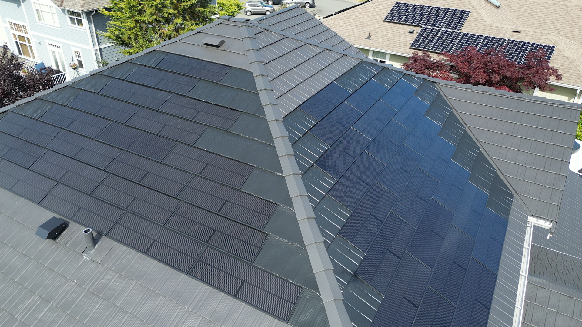 RARE Ironwood e-Panel integrated solar metal roofing