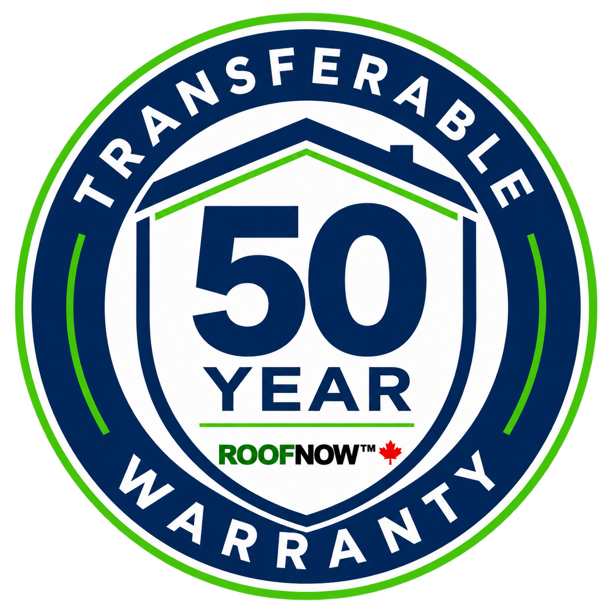 ROOFNOW 50-year transferable warranty