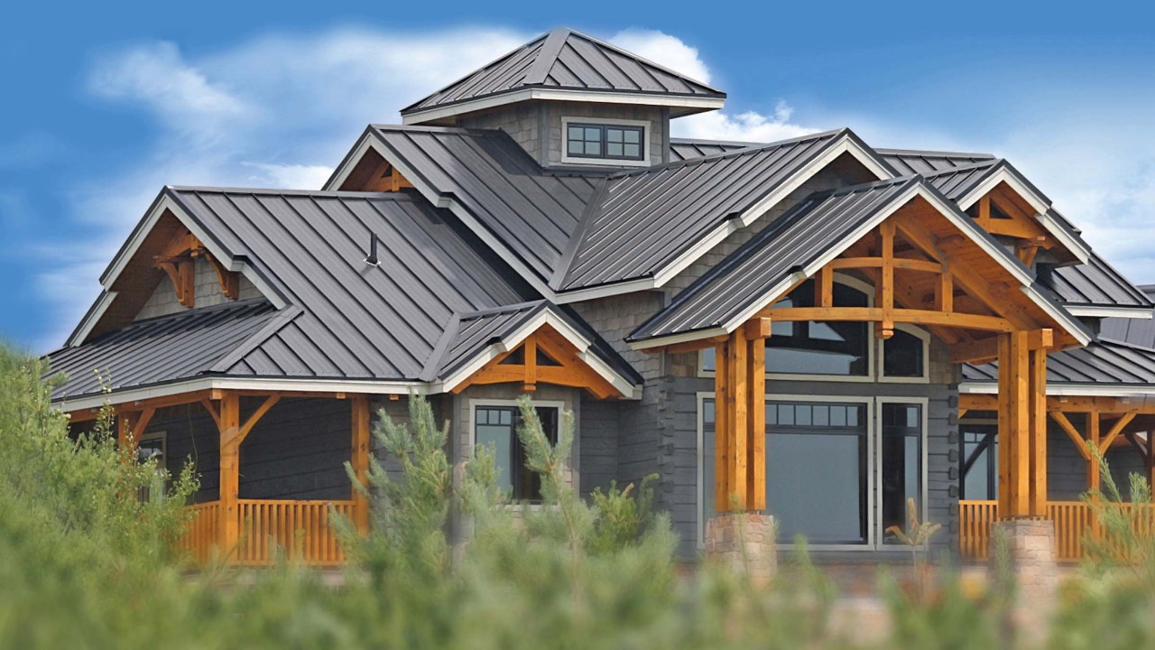Standing seam hidden-fastener metal roof installed on an Ontario property